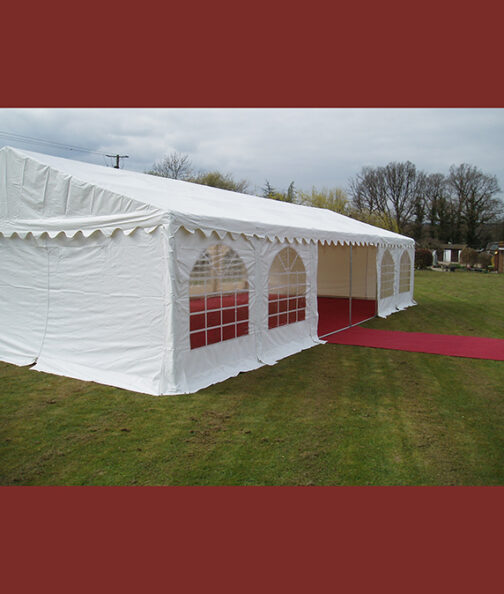 6m x 12m Marquee Side View